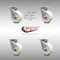 Service Caster 5 Inch Stainless Steel Nylon Swivel Caster Set with Roll Bearing and Swivel Lock SCC-SS30S520-NYR-BSL-4 - alternate 6